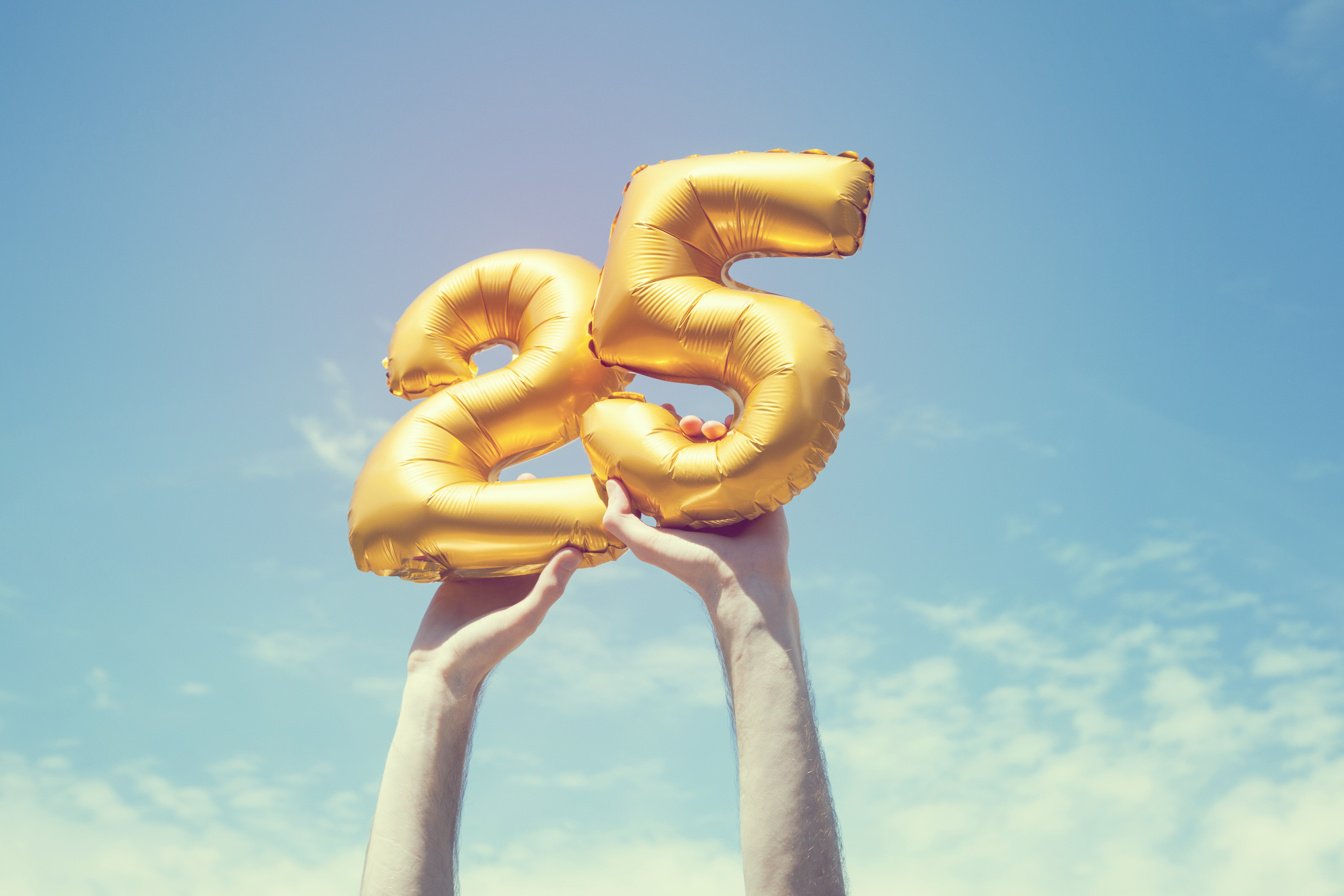 25 in balloons