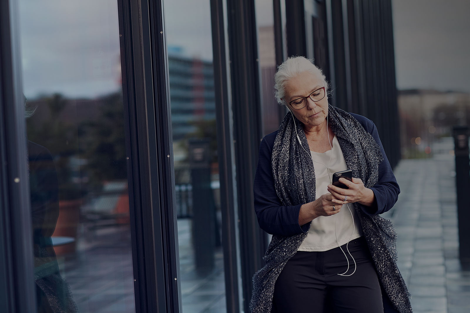 woman using a phone