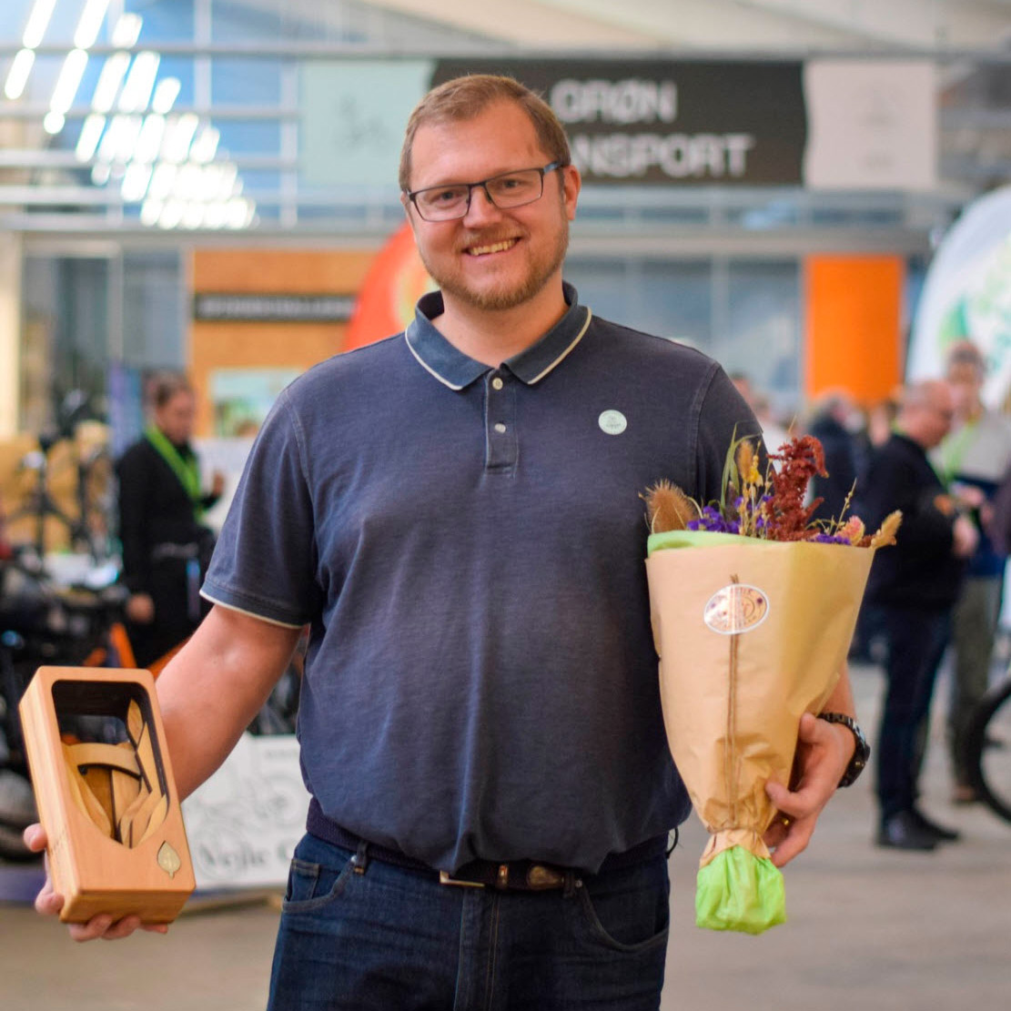 I 2023 vandt Kristian Bøtkjær titlen som Vejles Klimahelt.