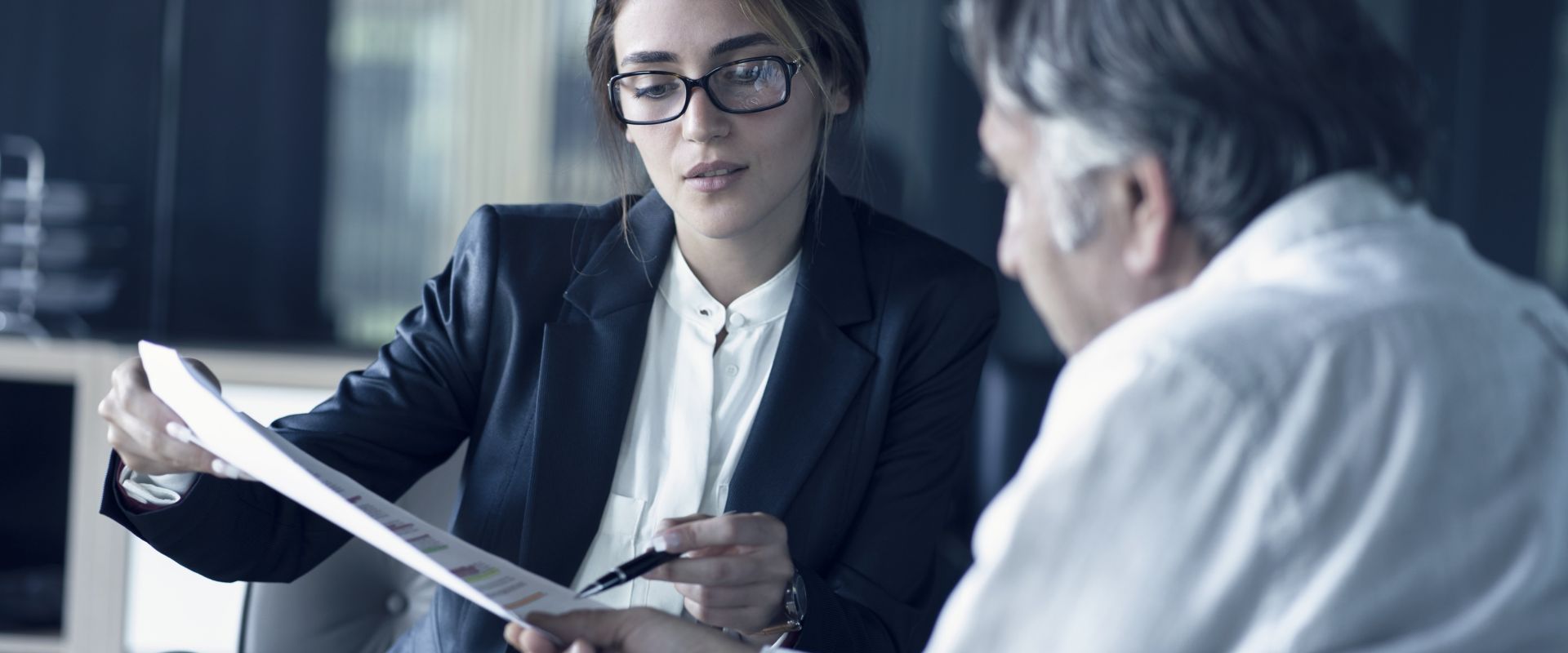 Business people in discussion