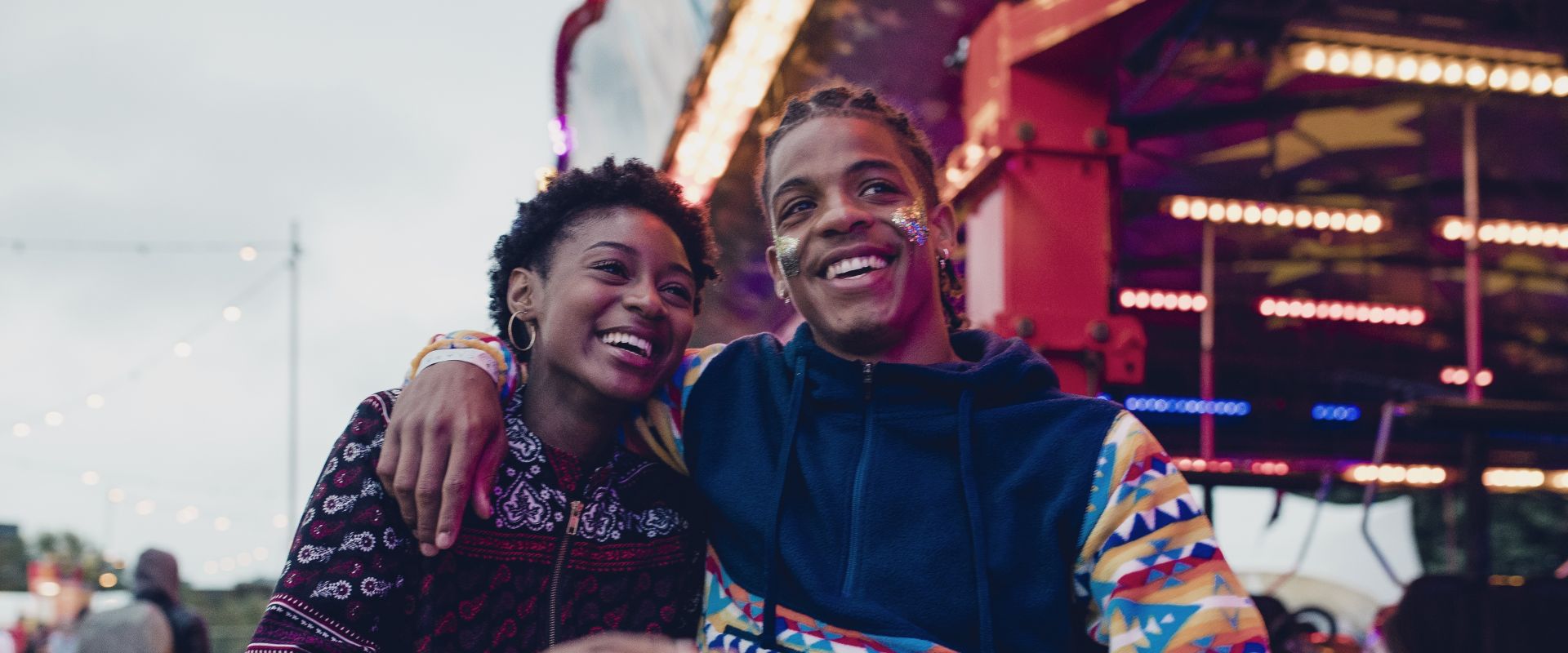 Young Couple at a Funfair