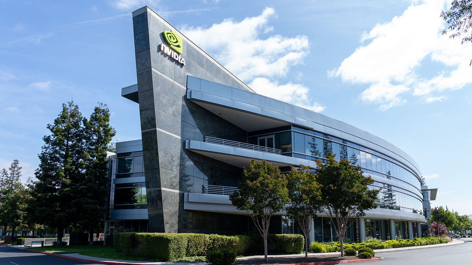 Nvidias hovedkvarter i Santa Clara, Californien, fotograferet den 11. juni 2023. Nvidia Corporation er en amerikansk multinational teknologivirksomhed.