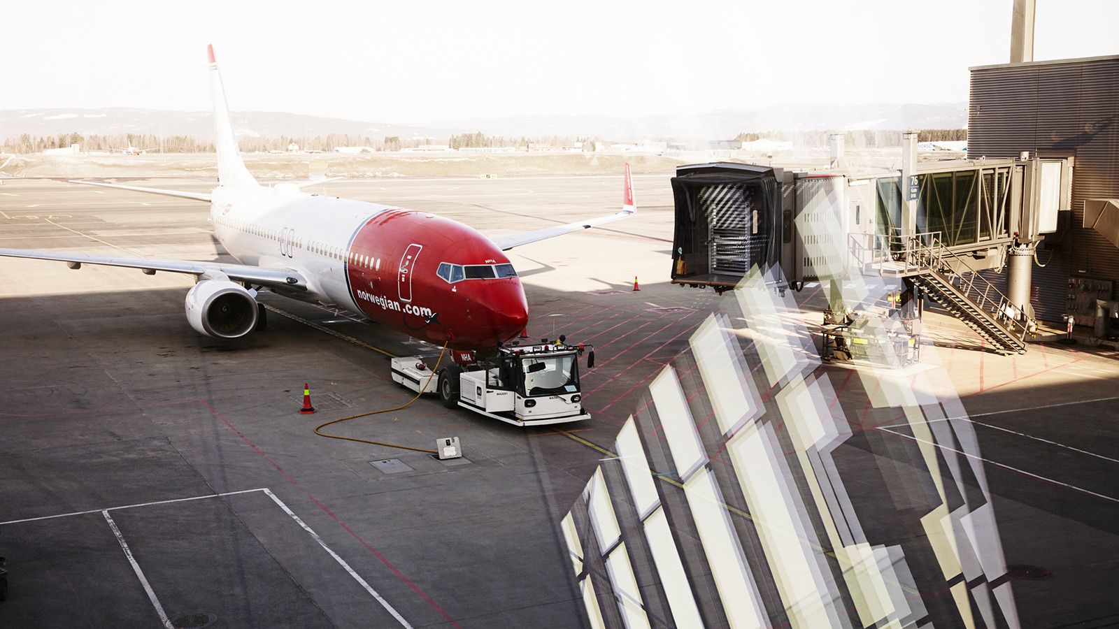 Norwegian fly i lufthavn